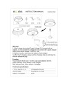 RELAX * TAPON BOTELLA LED CORTEN - RECARGABLE